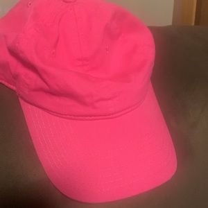 Pink hat no logo adjustable